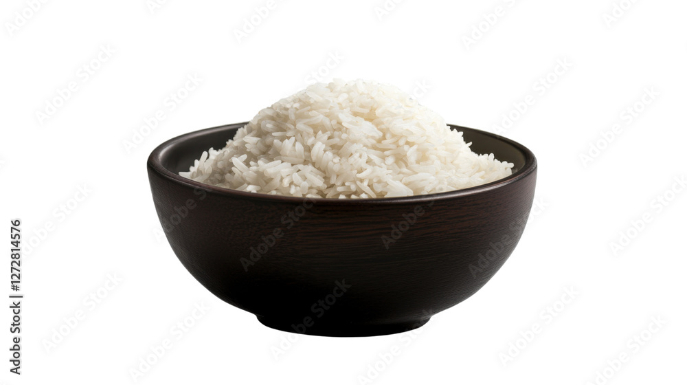 bowl of rice isolated on white background bowl of rice isolated on white background