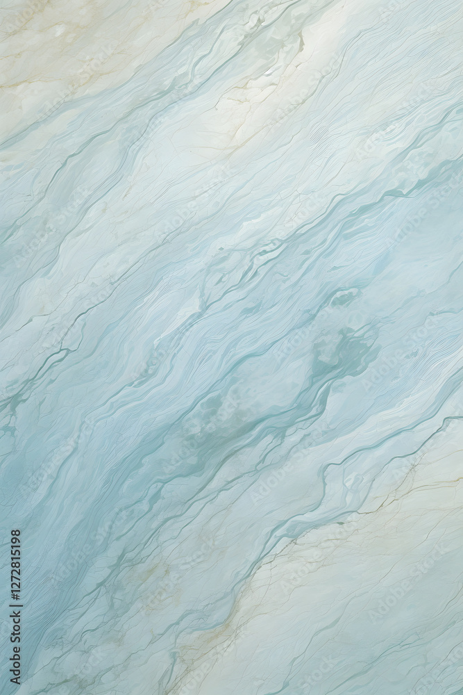 Fototapeta premium Beautiful travertine in a light blue texture poster background