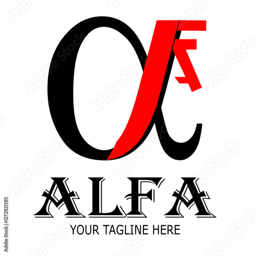 vector illustration of a font alphabet