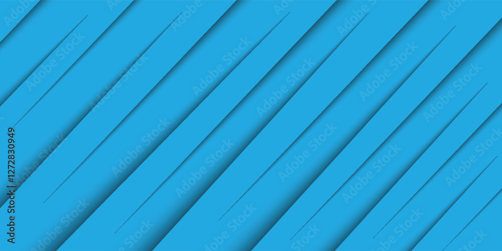 Fototapeta premium Gradient abstract blue background with diagonal lines vector design