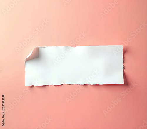Torn White Paper Featuring Be Original On Pink Background