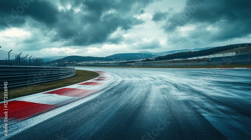 Rainy Race Track: A Dramatic Landscape