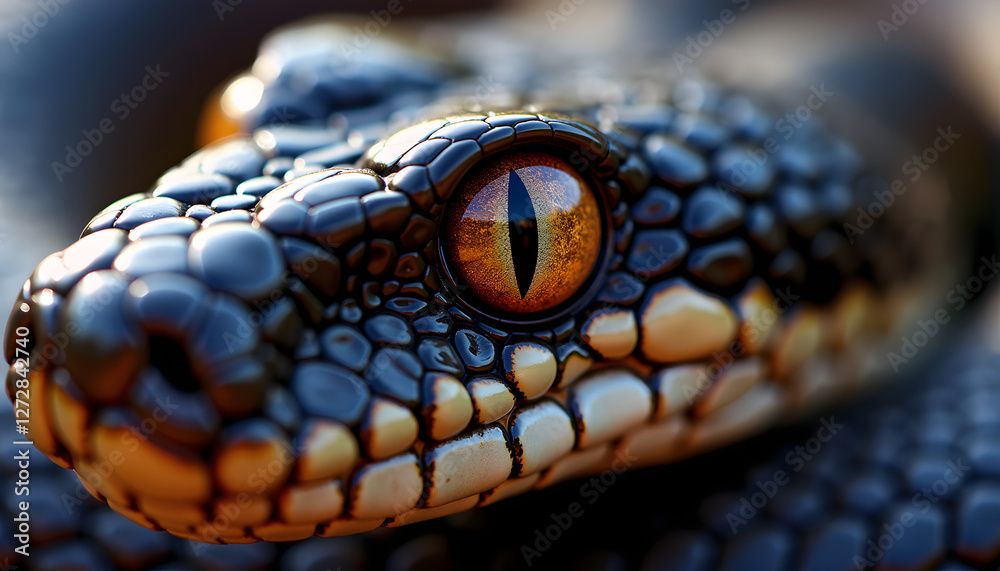 Fototapeta premium Macro shot of a snake's eye