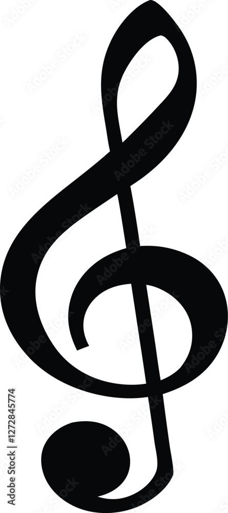 Music note icon, Music note symbol vector illustration Music note icon, Music note symbol vector illustration