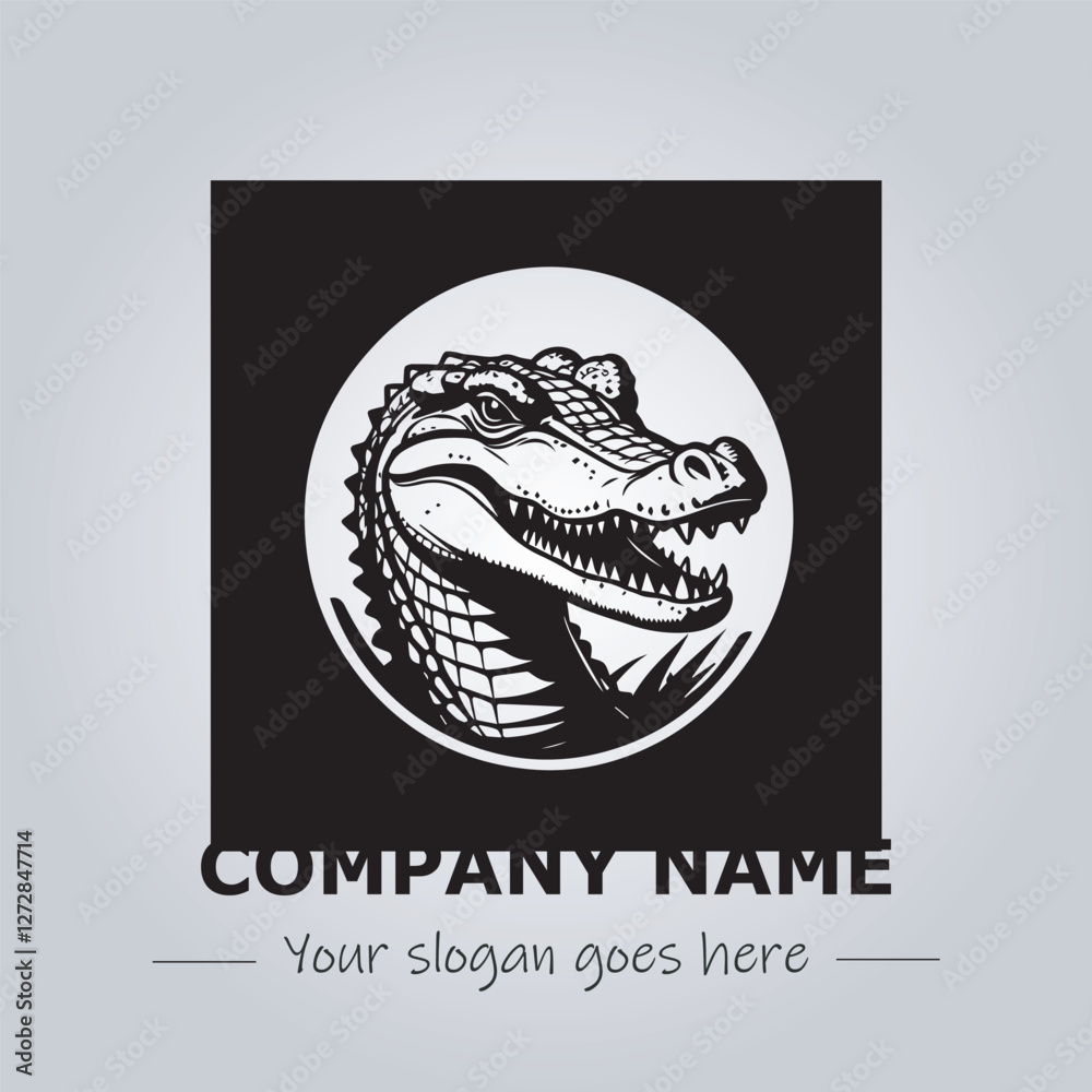 Crocodile logo design vector illustration Crocodile logo design vector illustration