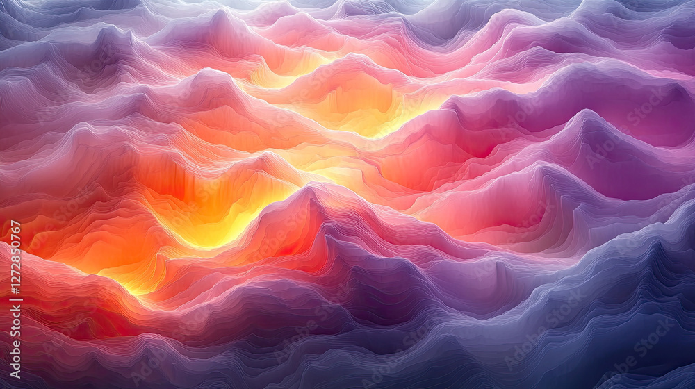 Obraz premium Bright smooth gradients