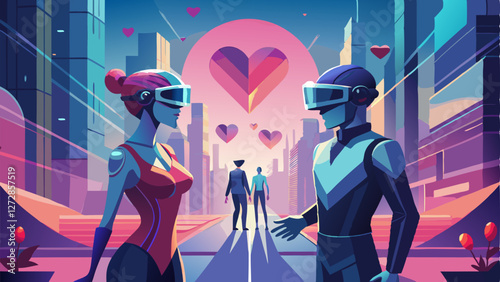 Futuristic Virtual Reality Love – Sci-Fi Cyber Romance in the Metaverse