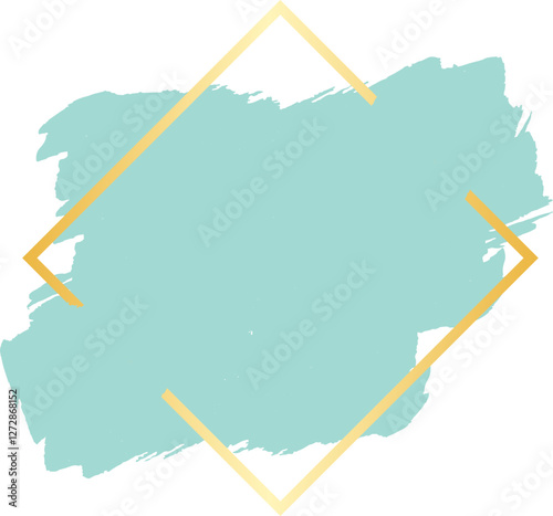 Abstract Grunge Frame Gold