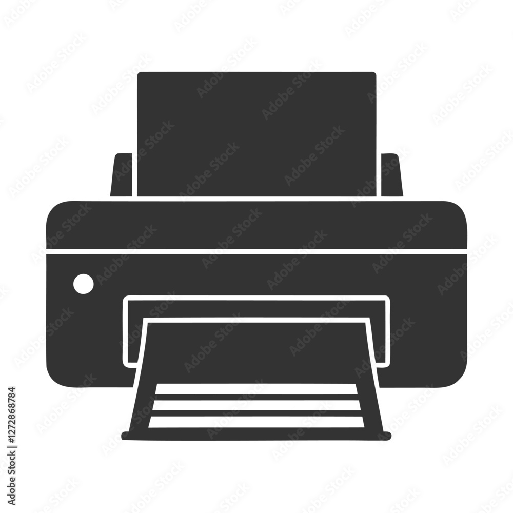 Vector Illustration of a Modern Printer, clean vector graphic of a modern printer Vector Illustration of a Modern Printer, clean vector graphic of a modern printer