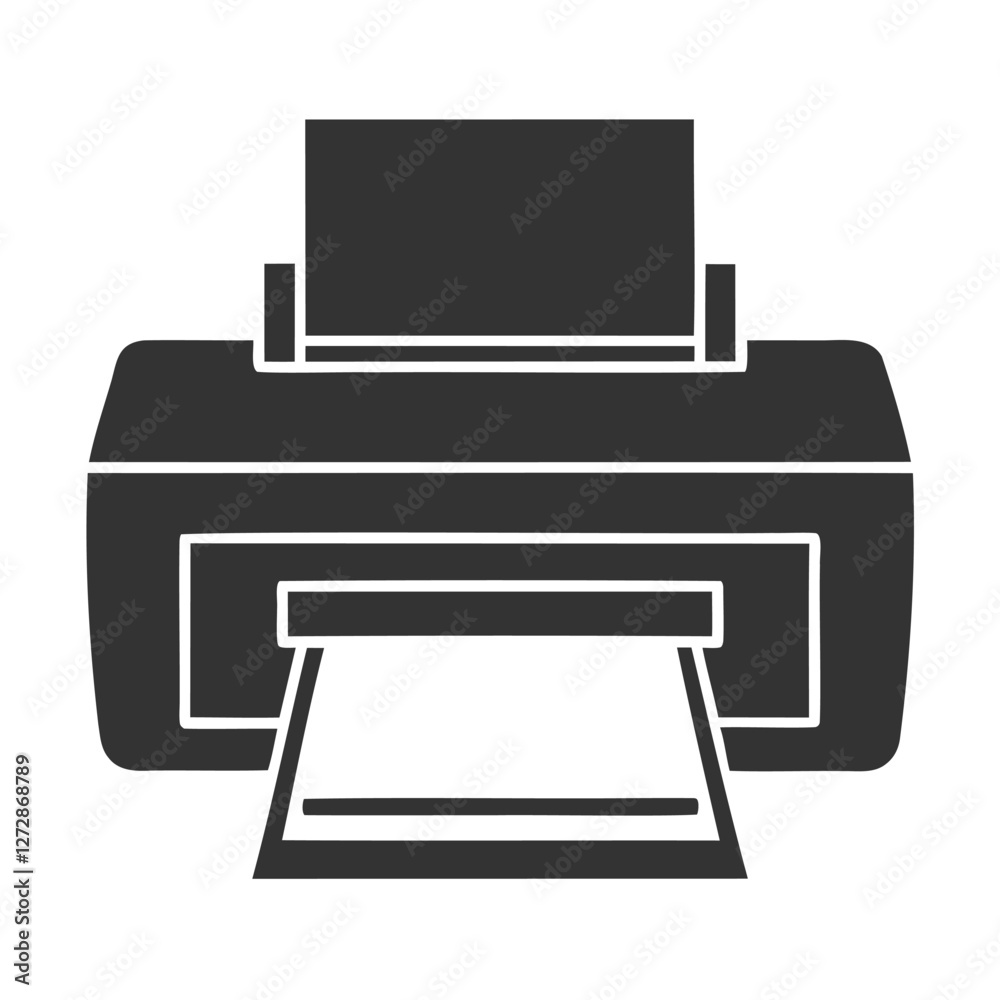 Vector Illustration of a Modern Printer, clean vector graphic of a modern printer Vector Illustration of a Modern Printer, clean vector graphic of a modern printer