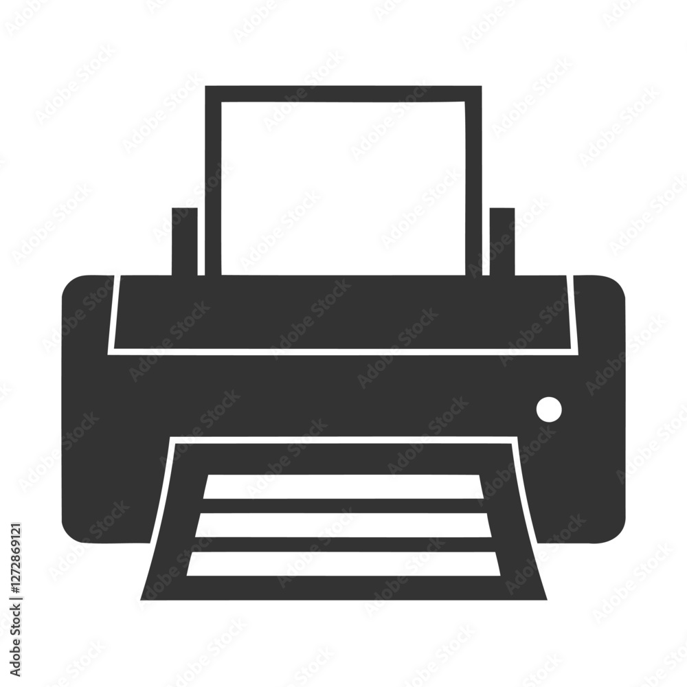 Vector Illustration of a Modern Printer, clean vector graphic of a modern printer Vector Illustration of a Modern Printer, clean vector graphic of a modern printer