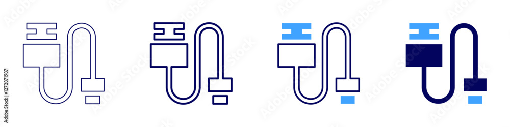Converter device icon in 4 different styles. Thin Line, Line, Bold Line, Duotone. Duotone style. Editable stroke Converter device icon in 4 different styles. Thin Line, Line, Bold Line, Duotone. Duotone style. Editable stroke