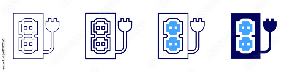 Coupling device icon in 4 different styles. Thin Line, Line, Bold Line, Duotone. Duotone style. Editable stroke Coupling device icon in 4 different styles. Thin Line, Line, Bold Line, Duotone. Duotone style. Editable stroke