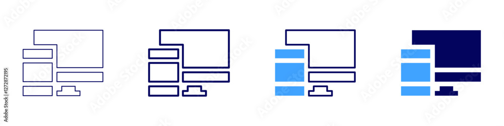 Device alerts icon in 4 different styles. Thin Line, Line, Bold Line, Duotone. Duotone style. Editable stroke Device alerts icon in 4 different styles. Thin Line, Line, Bold Line, Duotone. Duotone style. Editable stroke