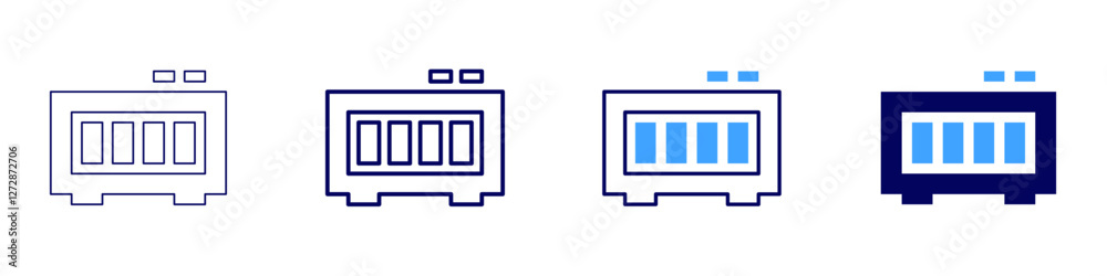 Device environment icon in 4 different styles. Thin Line, Line, Bold Line, Duotone. Duotone style. Editable stroke Device environment icon in 4 different styles. Thin Line, Line, Bold Line, Duotone. Duotone style. Editable stroke