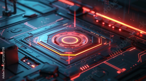 A cyber security-themed background featuring a glowing digital shield. IT security visuals.