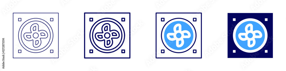 Device lifespan icon in 4 different styles. Thin Line, Line, Bold Line, Duotone. Duotone style. Editable stroke Device lifespan icon in 4 different styles. Thin Line, Line, Bold Line, Duotone. Duotone style. Editable stroke