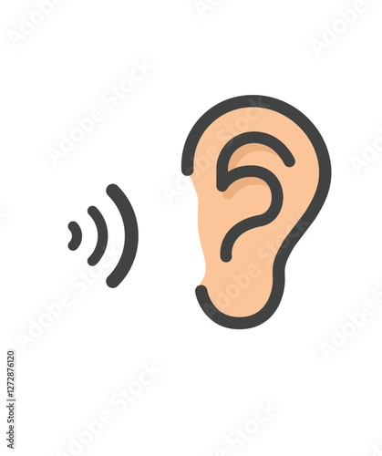 Listen symbol stock illustration