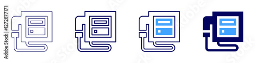 Electronic gadget icon in 4 different styles. Thin Line, Line, Bold Line, Duotone. Duotone style. Editable stroke