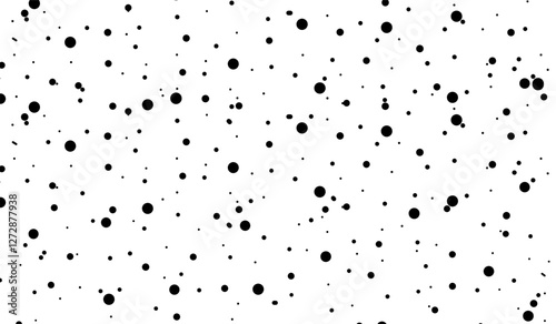 Seamless splattered vector pattern. Black splatter background. Monochrome watercolor splash. Dirty liquid splash.