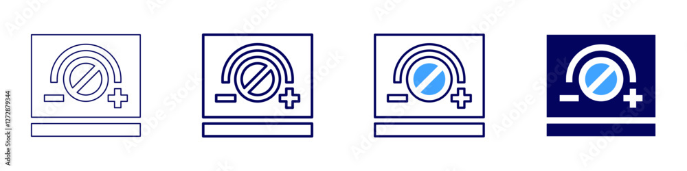 Smart board icon in 4 different styles. Thin Line, Line, Bold Line, Duotone. Duotone style. Editable stroke Smart board icon in 4 different styles. Thin Line, Line, Bold Line, Duotone. Duotone style. Editable stroke