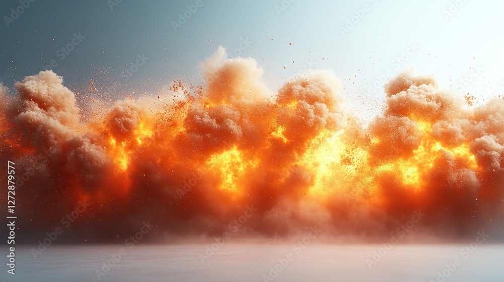 Naklejka premium dramatic explosion border isolated on png transparent background for dynamic,impactful visual effects in design projects