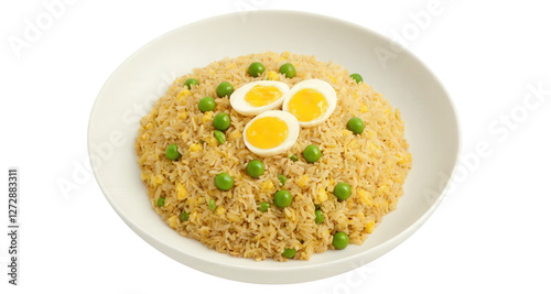 Spam Fried Rice - A quick and flavorful dish made with rice, diced Spam, scrambled eggs, peas, and soy sauce, photo