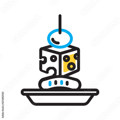 Vector multi color icon for Tapas