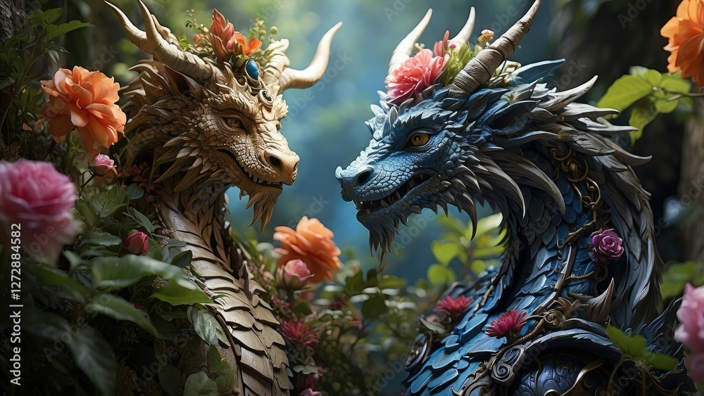 custom made wallpaper toronto digitalEnchanting Tale of Love Between Fantasy Characters