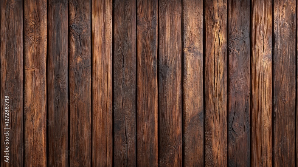 A textured wooden background featuring dark brown planks arranged vertically, showcasing natural grain and rustic appeal. A textured wooden background featuring dark brown planks arranged vertically, showcasing natural grain and rustic appeal.