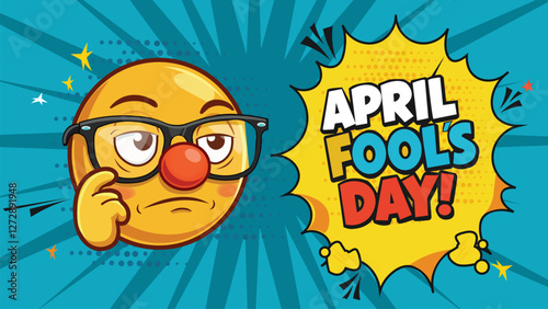 April Fool’s Day Comic Style Art