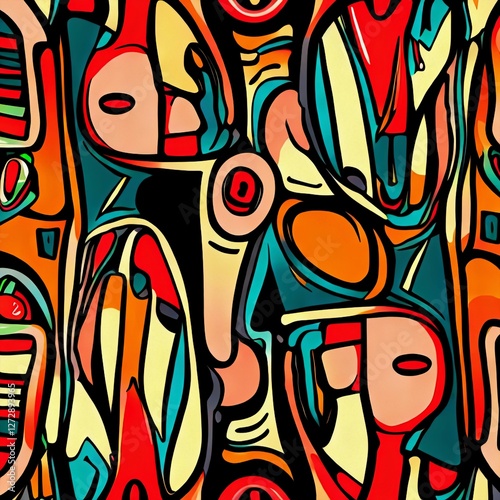 Neotribal Pop Art Vibrant Patterns