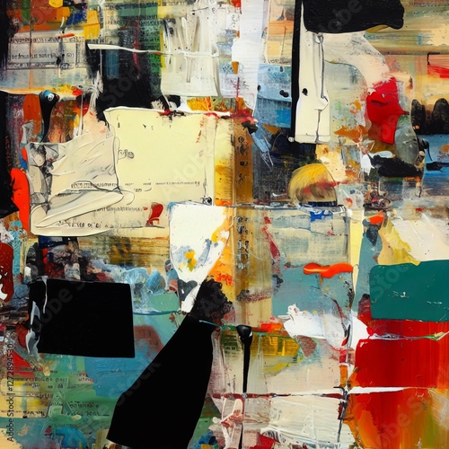 Abstract Expressionism Colorful Chaos Backgrounds