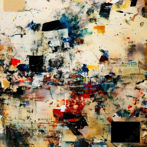 Abstract Expressionism Colorful Chaos Backgrounds