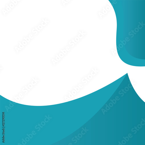 Abstract Blue and White Border Frame with Empty Transparent Background Twibbon