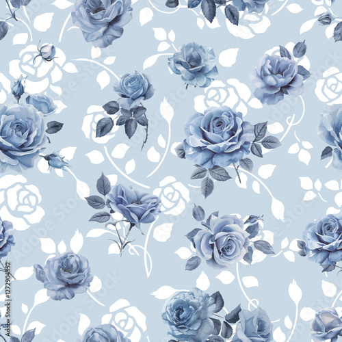 Lovely and Beautiful Spring Flowers Pattern for Fabric, Wallpaper, and More