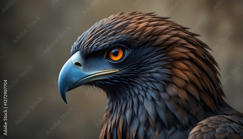 Hyper-Detailed Close-Up Portrait of a Majestic Eagle Hyper-Detailed Close-Up Portrait of a Majestic Eagle