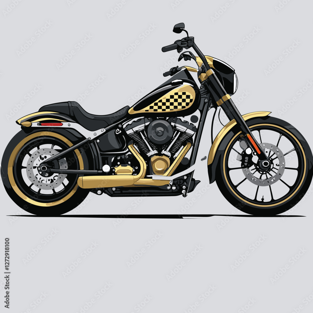 Fototapeta premium motorbike vector for graphic design