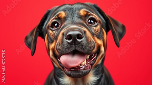 Wallpaper Mural Hungry Labrador Puppy Licking Lips - Funny Portrait Torontodigital.ca