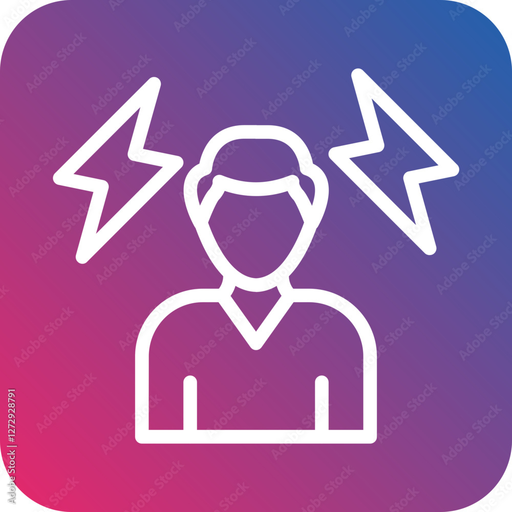 Obraz premium Emotional Abuse Icon Style