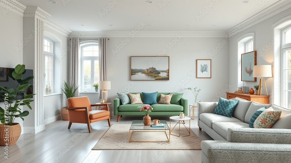 Irish Living Room Design - Clean & Bright Interior Irish Living Room Design - Clean & Bright Interior