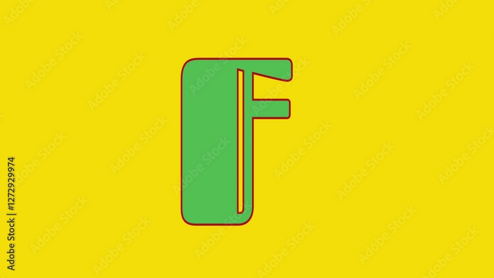 Capital Letter Y on yellow background with Motion Graphic Animation. Capital Letter Y on yellow background with Motion Graphic Animation.