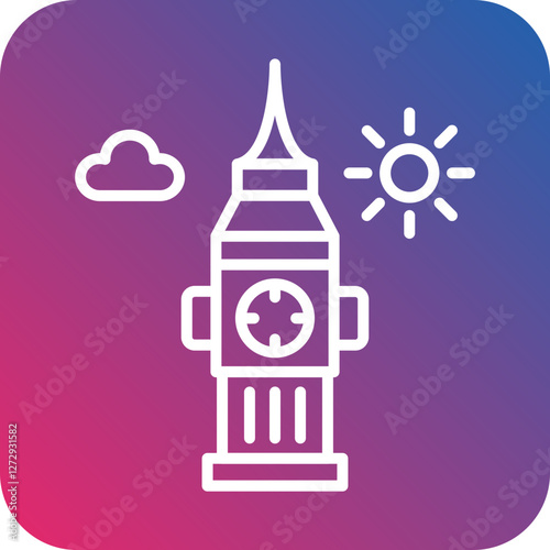 Big Ben Icon Style