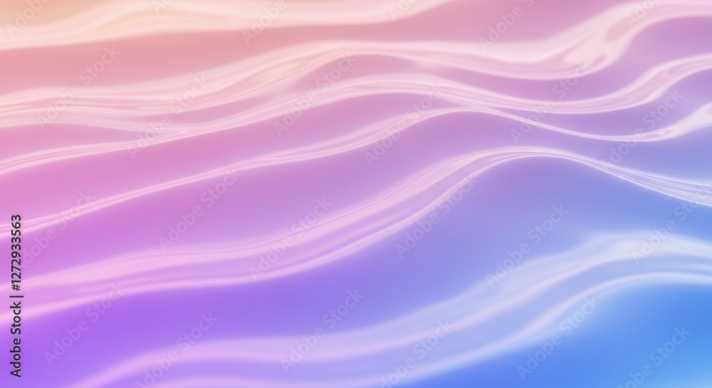 Obraz premium Soft pastel colored liquid waves creating a mesmerizing fluid texture