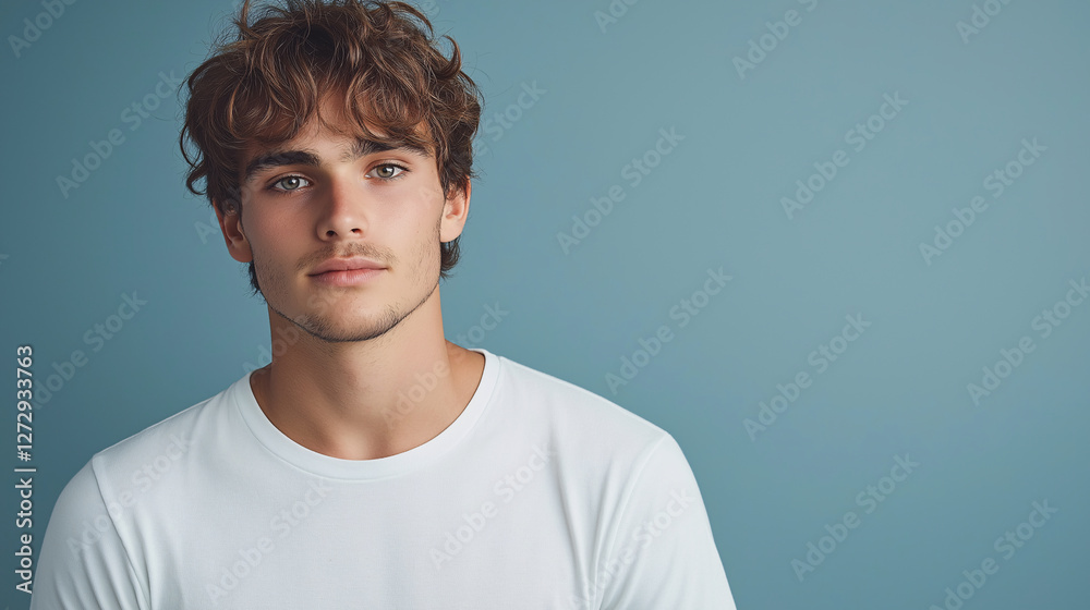 Modern Male Portrait Casual and Stylish Modern Male Portrait Casual and Stylish
