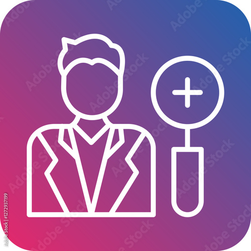 Dermatologist Male Icon Style