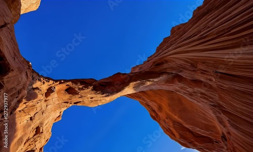 Low Angle View of Rock Formation Against Sky