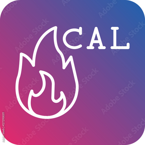 Burning Calories Icon Style