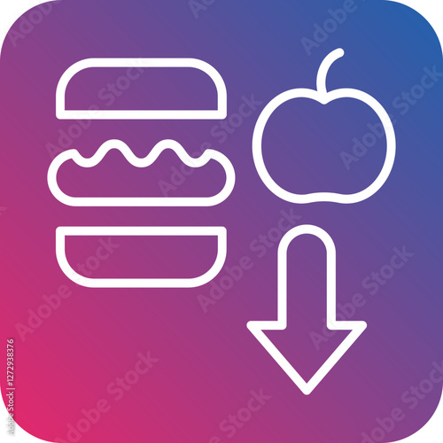 Calorie Deficit Icon Style