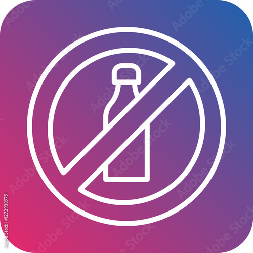 No Refined Carbs Icon Style